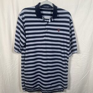 Polo Golf Ralph Lauren‎ Blue Striped Short Sleeve Polo Shirt Lahinch Golf Club L